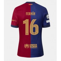 Billiga Barcelona Fermin Lopez #16 Hemma fotbollskläder 2024-25 Kortärmad